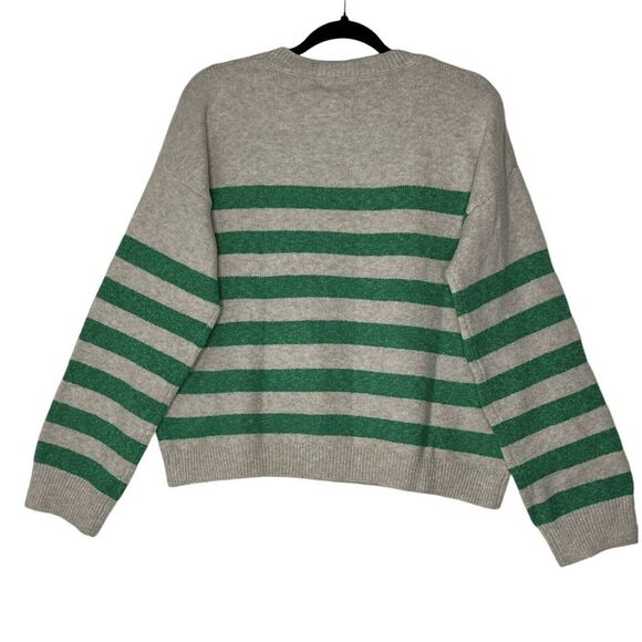 Stitches & Striped Sweater Women XL Top Stretch Cozycore Outdoor Classic New - Picture 2 of 10